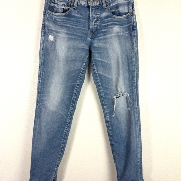 Moussy Light Blue Distressed skinny jeans size 28 - Picture 3 of 9